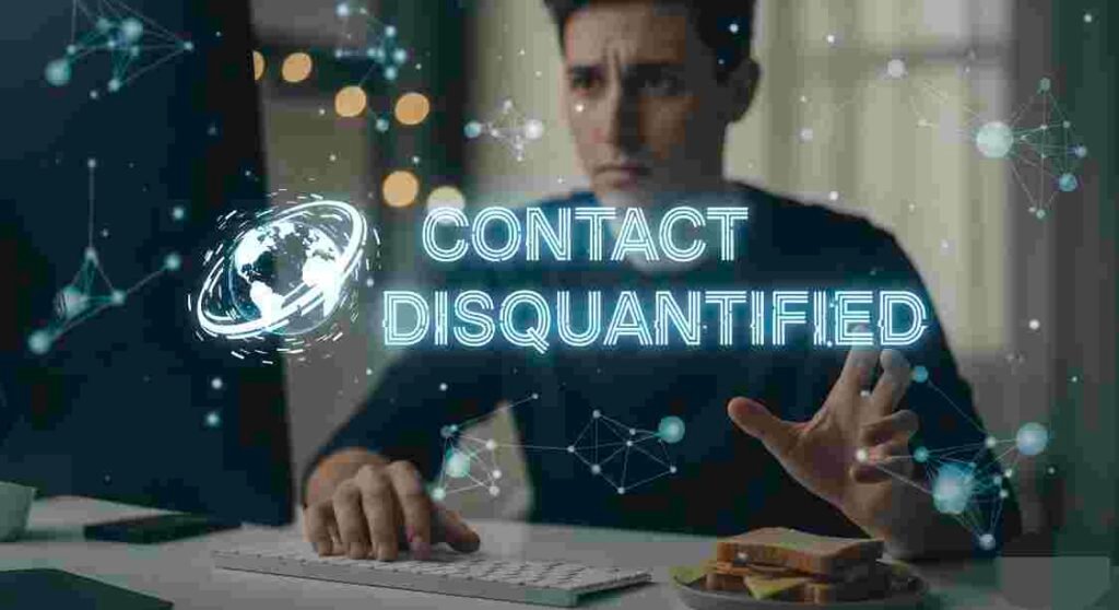 contact disquantified