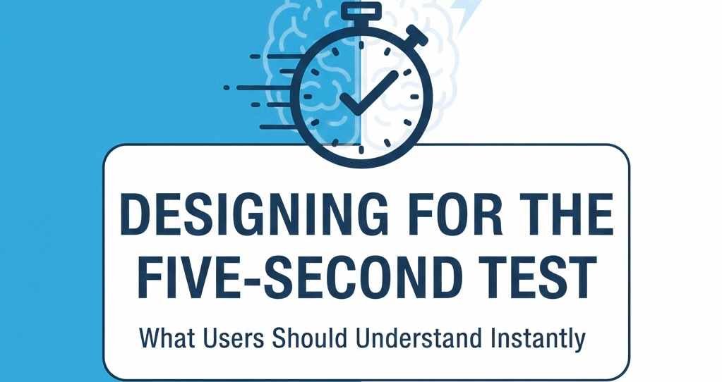 Designing for the Five-Second Test: What Users Should Understand Instantly
